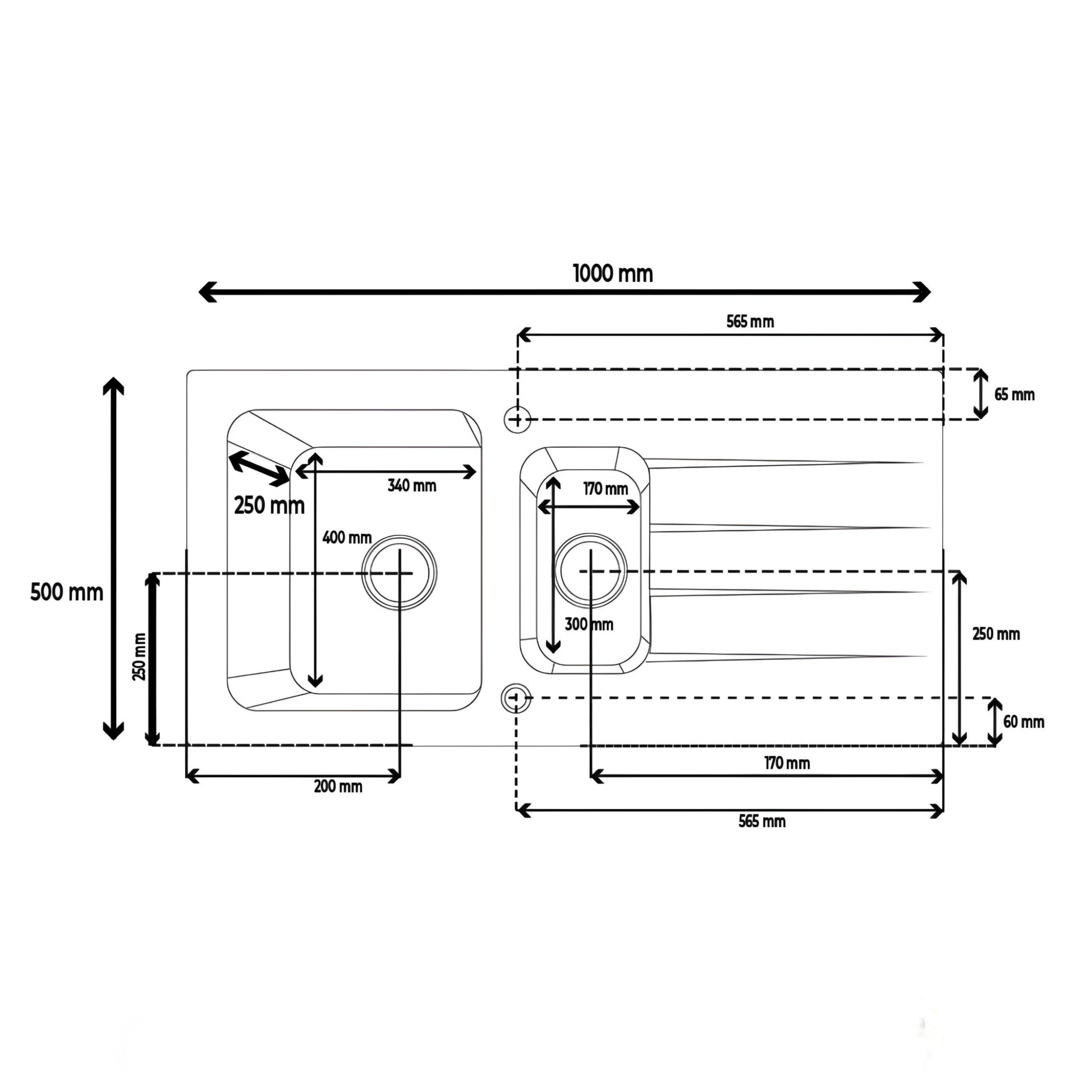 tempered glass sink