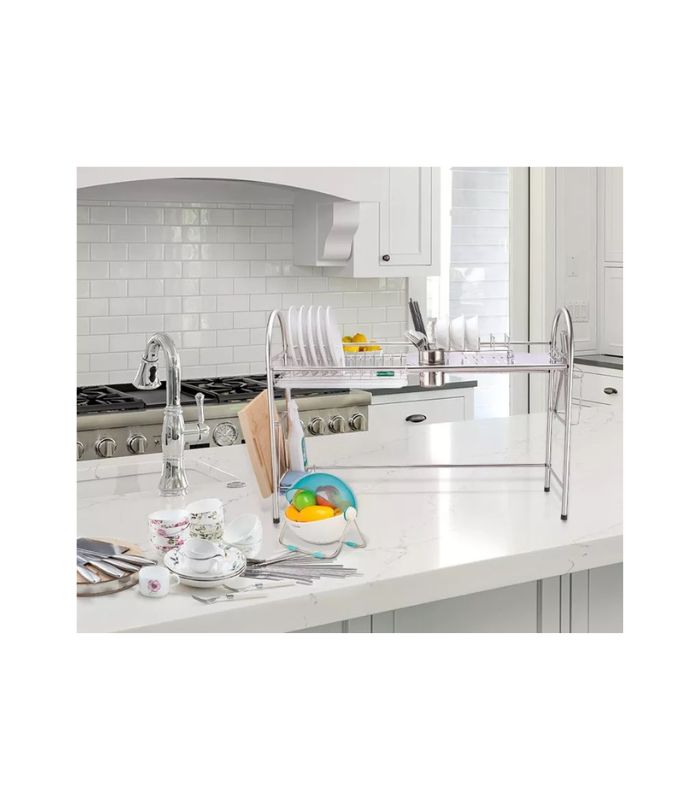 SS Counter Top Kitchen Sink Rack - Silver
