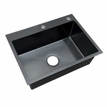 Stainless Steel Handmade Single Bowl Sink with drainer