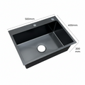 Stainless Steel Handmade Single Bowl Sink with drainer