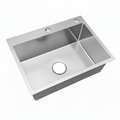 Stainless Steel Handmade Single Bowl Sink with drainer
