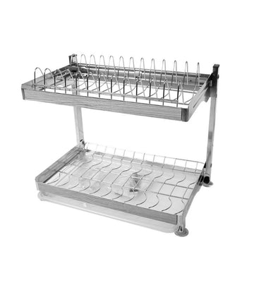Two Tier Stainless Steel Dish Rack