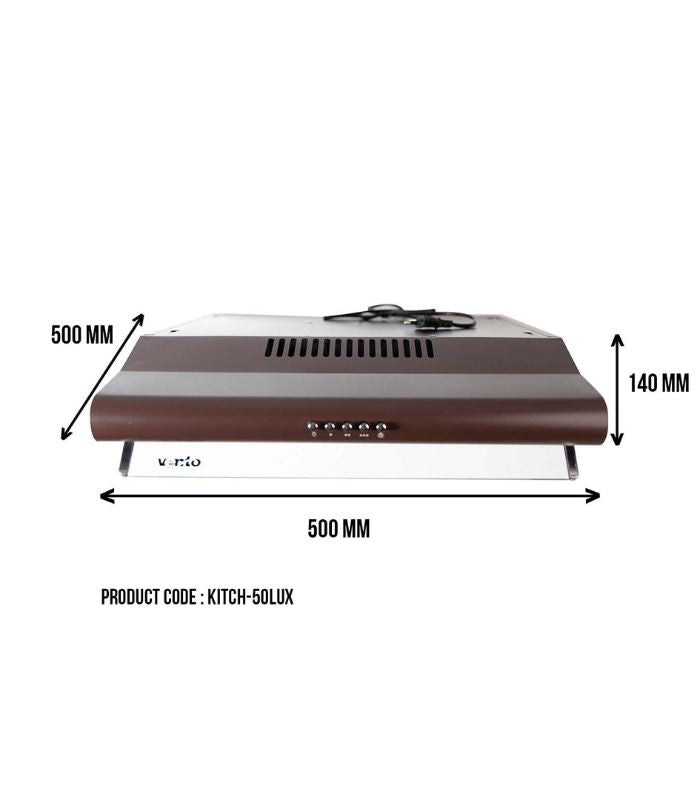 VENTO 50cm Wide Brown Hood