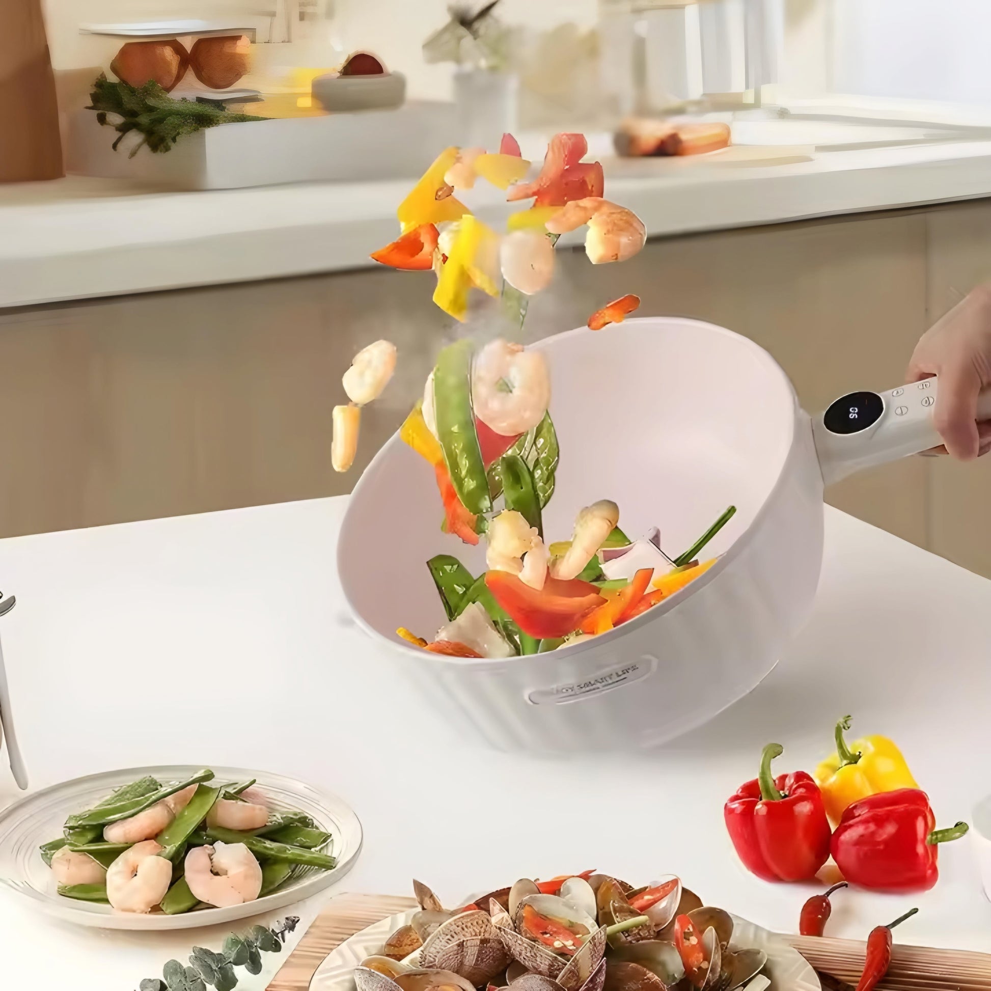 WINNING STAR 4L Multi-Function Stainless Steel Cooking Electric Hot Pot