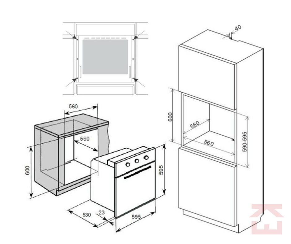 built-in electric oven