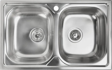 double bawl sink stainless steel