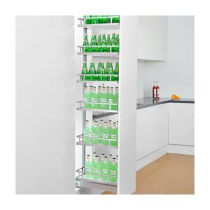 Kangyale Kitchen SS Storage Rack – 450mm With Railings and Fittings - Efficient Kitchen Storage Solution