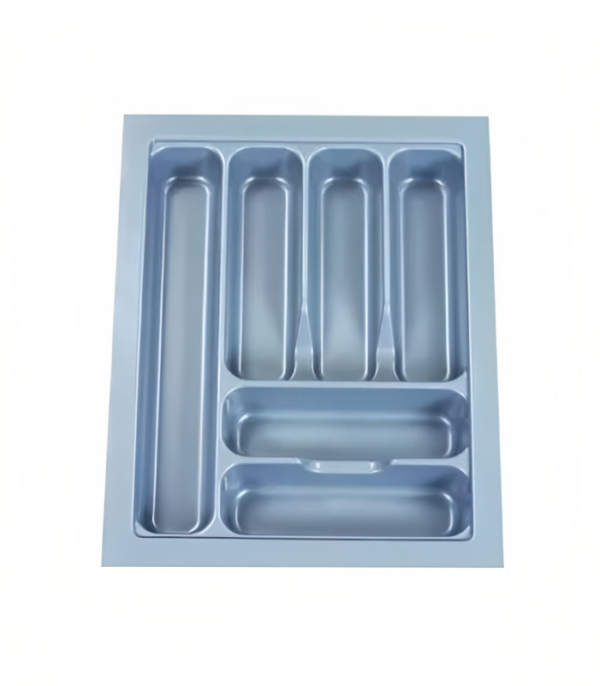 Custom Fit Cutlery Tray in Grey - Neatly Organize Your Kitchen Drawers