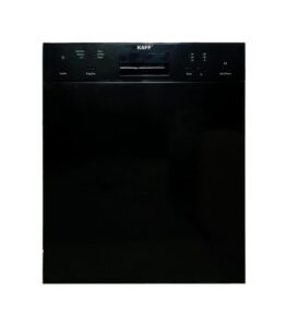 Efficient KAFF Black Automatic Dishwasher - Modern Kitchen Appliance