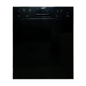 Efficient KAFF Black Automatic Dishwasher - Modern Kitchen Appliance