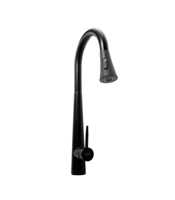 Euro Pullout Kitchen Tap Black SS - Elegant Faucet