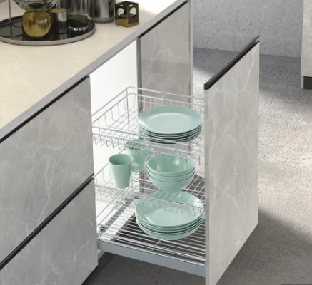 Convenient 3 Layer Pull-Out Wire Type Drawer Organizer