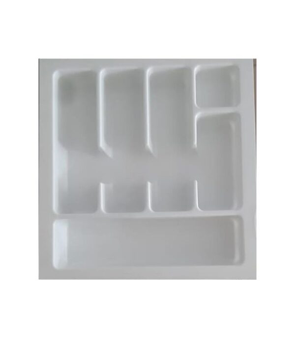 Custom Fit Cutlery Tray White 500H-W - Neatly Organize Your Kitchen Drawers 400 x 380 x 55 mm