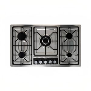 Versatile Euro 90cm 5 Burner Gas Cooker Stainless Steel - Modern Kitchen Appliance