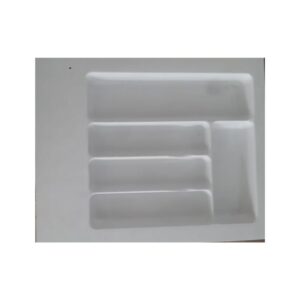 Custom Fit Cutlery Tray White - Neatly Organize Your Kitchen Drawers 550 x 370 x 50