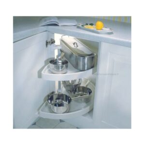 Kitchen Storage Rotatable Magic Corner Pullout 86 × 75 cm - Convenient Kitchen Organization