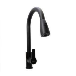 Euro Pullout Kitchen Tap Black SS - Stylish Faucet